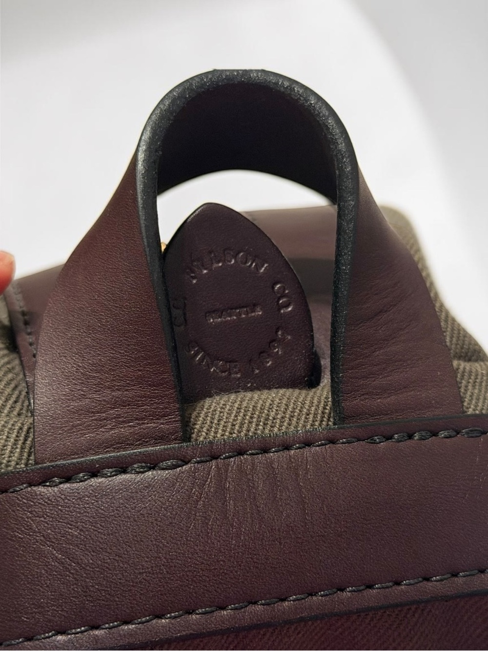 NEW FILSON RUGGED TWILL TRAVEL KIT OTTER GREEN OS NO OUTSIDE LOGO USA MADE - Picture 5 of 7